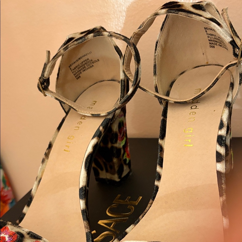 Madden Girl Leopard Printed Heels - Picture 3 of 6